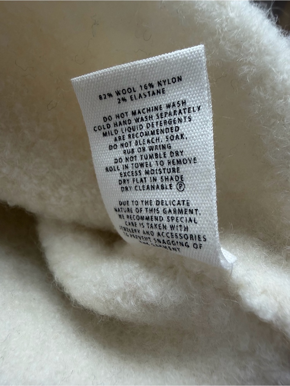 Clea “Alva” Boucle Cream Crewneck Sweater - Women's Cozy Pullover - Picture 7 of 7